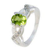Rebeca Green Gemstone Halo Ring Sterling Silver